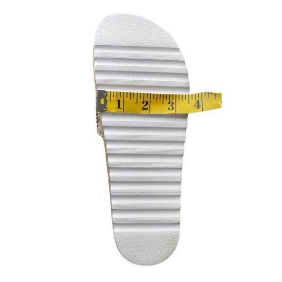 Dirty Laundry Snake Print Slide Sandals - Tan and Cream - Picture 13 of 14